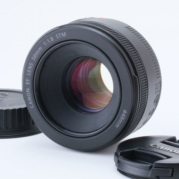Canon EF 50mm f/1.8 STM Lens with UV filter