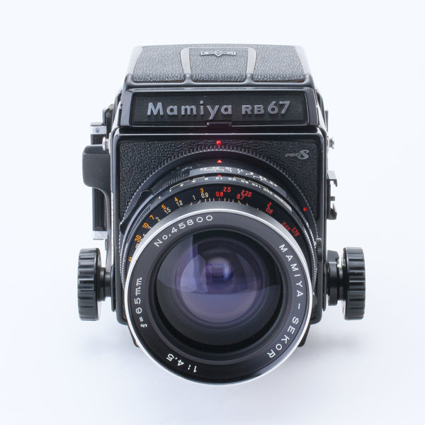Mamiya RB67 SEKOR 1:4.5 f=65mm フィルムカメラ Mamiya RB67 Professional S Sekor C 50mm 4.5 127mm 3.8 180mm