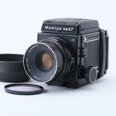 22.Mamiya RB67 Pro S+Sekor NB 127ｍｍ f3.8 + Filmback120 +Waistlevel finder set